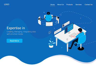 Illustrator Website Banner banner design isometric website design isometric website design