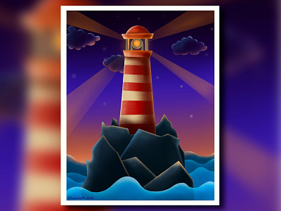 lighthouse art artist artwork brush colors design digitalart drawing illustraion lighthouse pictures procreate