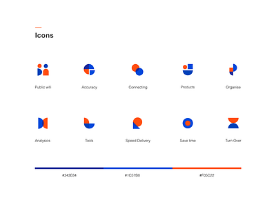 Geometric Icons design icon illustration ui vector