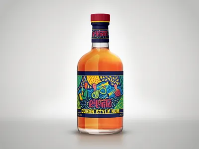 Rito Rito - Bottle Packaging alcohol band bottle bottle design bottle label branding cuban drink jazz logo music musical package design packaging rum saxophone spirit trombone trumpet typography