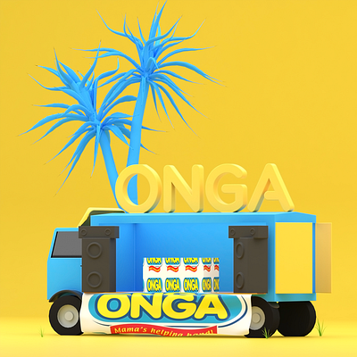 truck 3d 3d art branding design modo