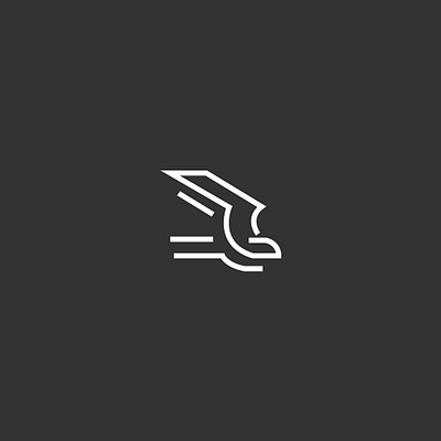 Eagle Line Drawing Logo animal brand identity branding corporate identity designer eagle logo design logotype modern royal simple symbol symbols