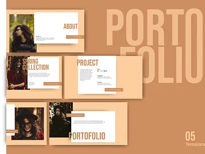 portofolio design illustration tamplate template template design typography vector