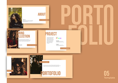 portofolio design illustration tamplate template template design typography vector