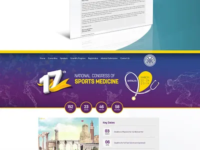 Medicine Congress conference congress creative event health medicine meeting sport ui ui design web design