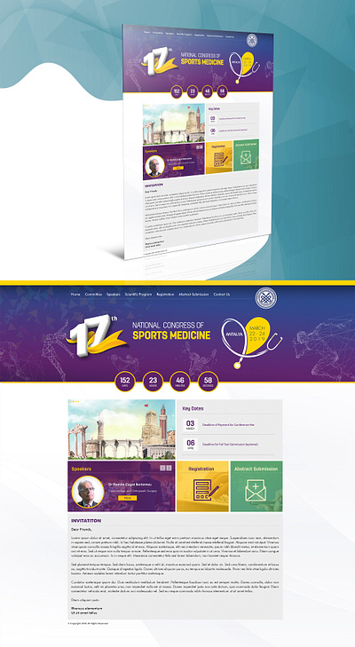 Medicine Congress conference congress creative event health medicine meeting sport ui ui design web design