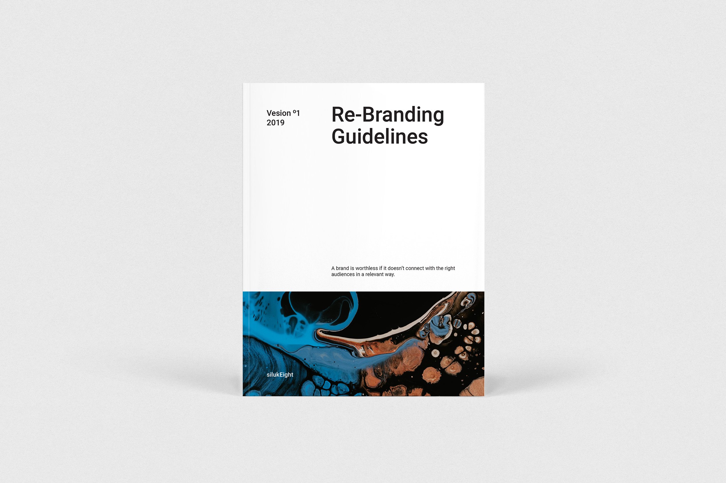 Re-Branding Guidelines branding brochure business catalogue clean elegant guideline magazine modern portfolio template