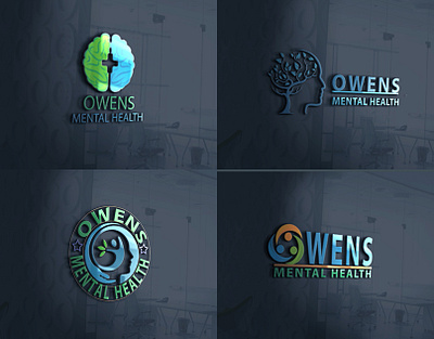 Owens mental hospital logo design illustration logo minimal