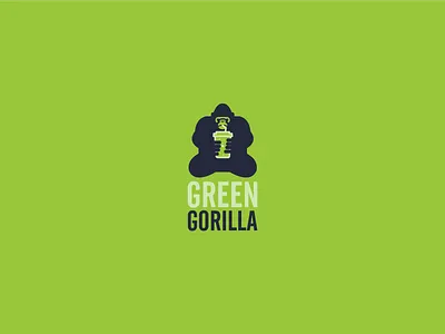 Logo Green Gorolla branding design font chữ hình minh họa kiểu chữ logo screen illustration vector