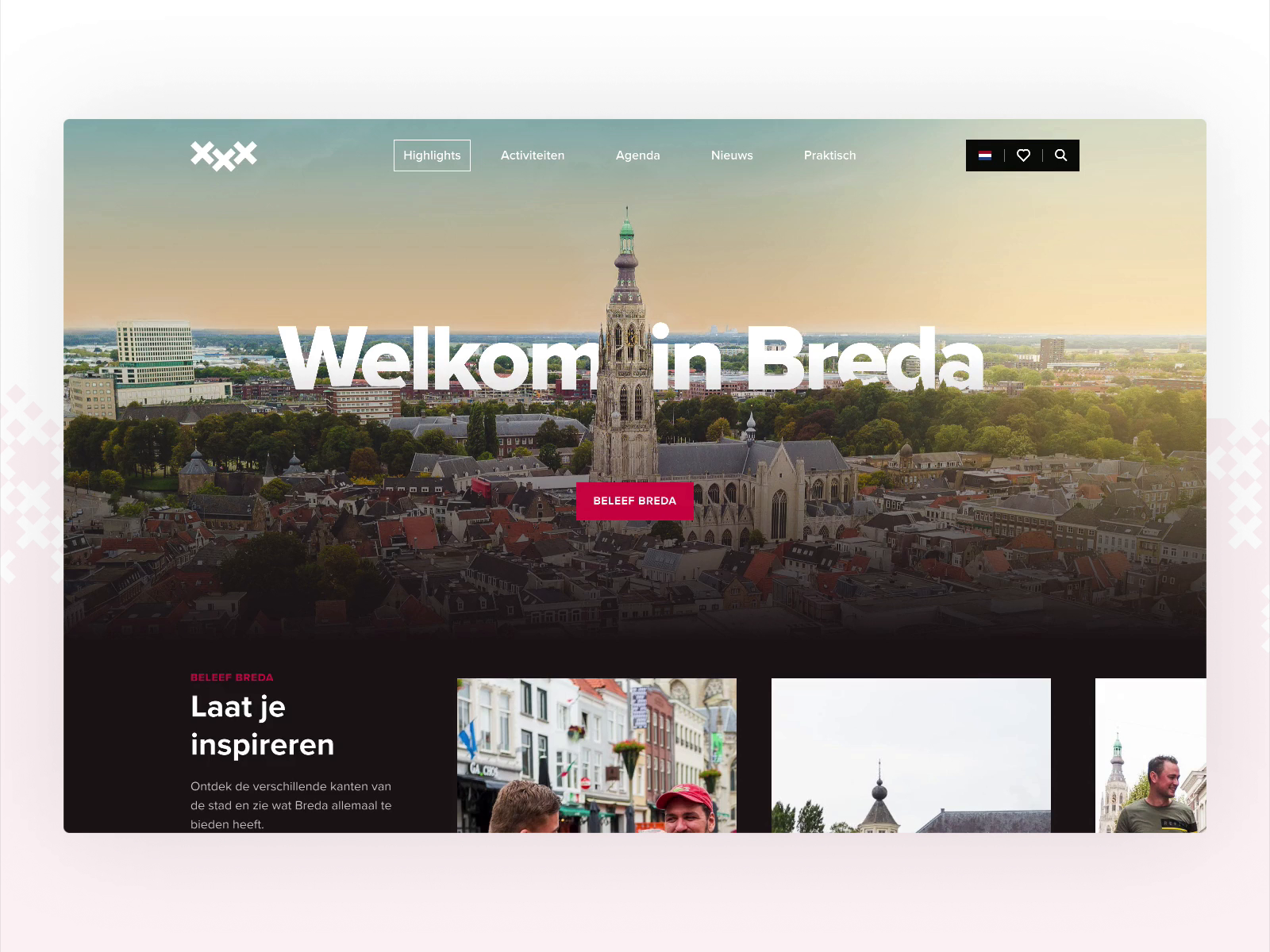 Example of Citymarketing Breda - Homepage