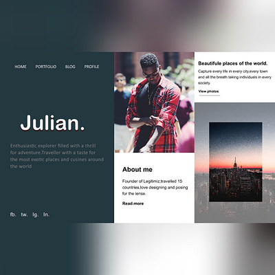 portfolio design ui web