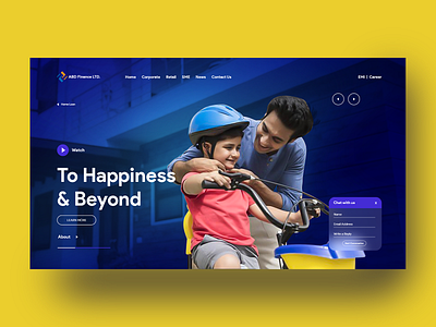 Header Concept for an Financial Institution bank banking website bootstrap branding clean ui concept financial website minimal typography ui ux website design