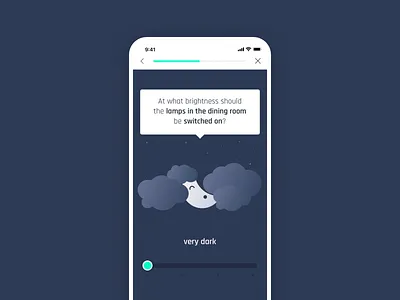 Brightness control for smart home app app brand experience digital branding gamification mobile product design smart home smart home app ui controls user experience user interface ux uxui