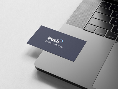 Push branding design icon logo