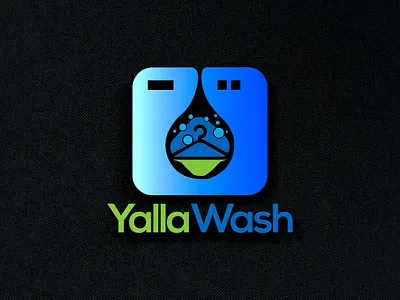 Londry Shop logo branding branding concept branding londry business londry wash corporate londry corporate wash creative logo creative logos creative londry creative wash creativw londry illustration logo logos london londry long shadow wash yalla wash