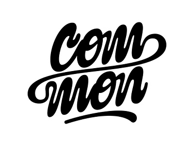 Common design handlettering illustration lettering logo script typography vector