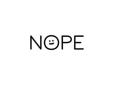 Nope - Ignorant Doodle art black and white design doodles flash tattoo funny ignorant ignorant tattoo illustration lettering message minimal no nope quote quotes smile tattoo typography word