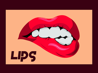 Lips art graphicsdesign illustrations logo