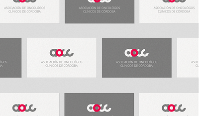Aocc - Asociación de oncólogos clínicos de Córdoba branding design identidade visual identity identity branding identity card logo personal card web website