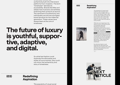 Applied Article, Concept article design editorial editorial design typography