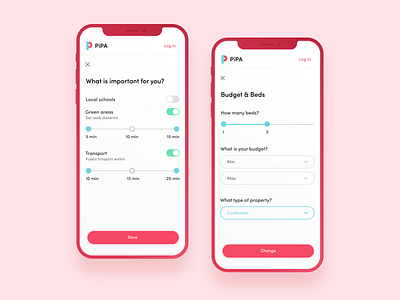 PiPA mobile filters figma filters mobile mobile design mobile ui simple ui ux