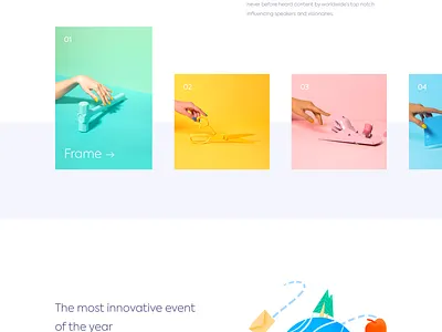 Landing page - Team Building Conference colors design illustration landing minimal ui ux vectors web website