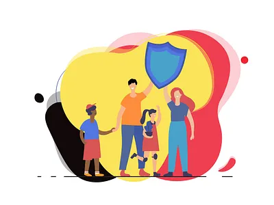 Insurance in Belgium Featured Image belgium family graphic design illustration insurance insurtech vivid colors