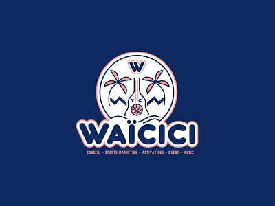 WAICICI AGENCY LOGO activations branding design eve events illustration illustrator lettering logo minimal sports marketing type typography vector waicici