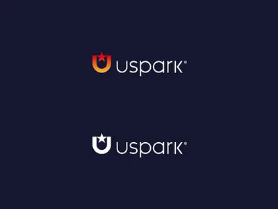 Uspark branding icon logo mark retail star u