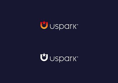 Uspark branding icon logo mark retail star u