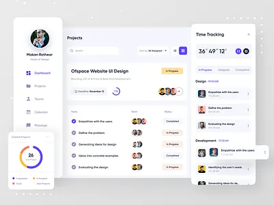 Project Mgt Dashboard app app design branding dashbaord dashboard app dashboard design dashboard template dashboard ui design ofspace project project management project management tool project manager tools website website design
