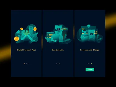 sealpay 引导页 animation app branding design illustration illustrator logo ui vector