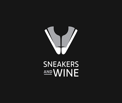 Sneakers Wine alcohol clever dual meaning illustration logo shoes sneaker wine