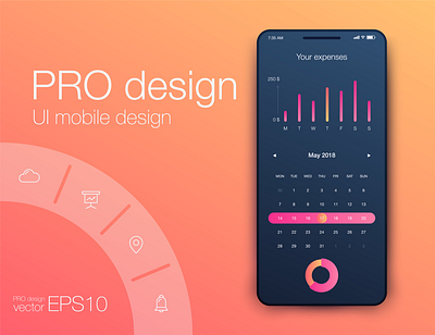 Pro design UI mobile Design account account management app app design application design illustraion illustrations log in mobile ui ux vector