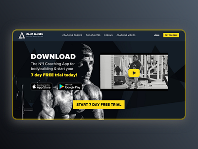 Landing page design ui web website design