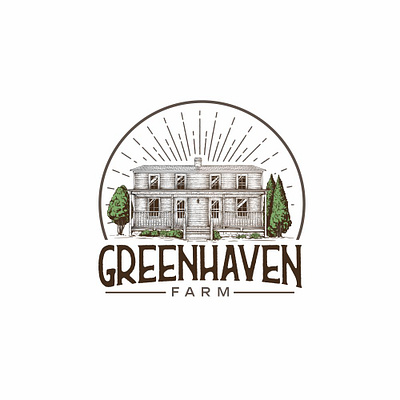 GreenHaven Farm desig design farm logo
