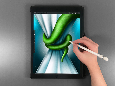 Tentacle Drawing in Procreate art creative block digital art digital drawing digital illustration drawing illustration ipad art ipad pro procreate procreate art tentacle texture brush