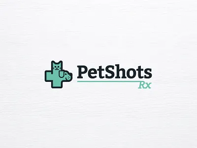 PetShotsRX care cat dog logo medical pet
