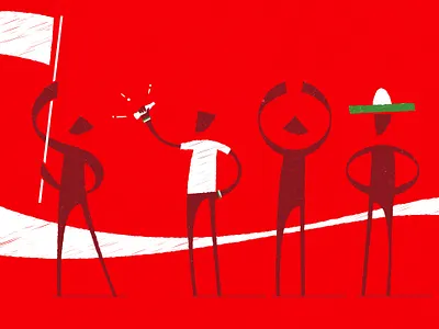 Character Design for Coca Cola branding character character design design flat illustration illustrator vector