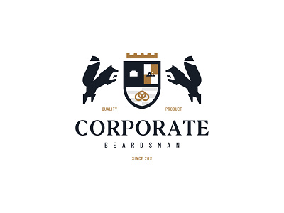 Corporate Beardsman | Brand Identity adventure beard beard oil brand brand design brand identity community corporate crest design fox heraldry identity logo logo design oil responsive responsive logo shield