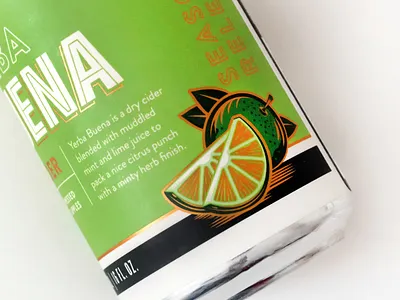 South City Cider hard cider illustration label design packaging