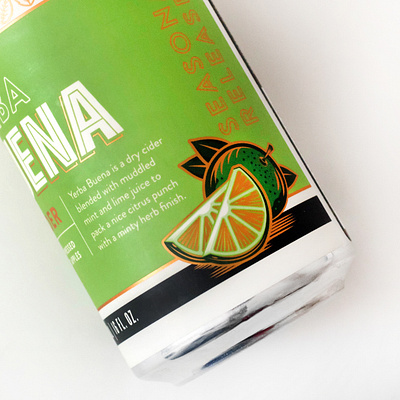 South City Cider hard cider illustration label design packaging