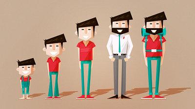 Character Design for a Toyota Film character character design design flat illustration illustrator vector
