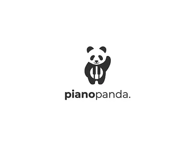 Piano Panda 99designs adobe illustrator bold clean creative design design graphic design ideas logo logo design mascot musician negative space panda panda logo piano simple strong vector youthful