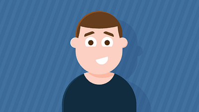 This is me! animation body character character design design emotion face friendly fun hair happy illustrations illustrator male man self portrait smile story vector