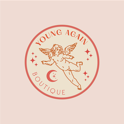 Young Again angel angelbaby baby brand identity brand identity design branding branding and identity branding concept branding design illustration illustration art illustration design logo design logo mark logotype