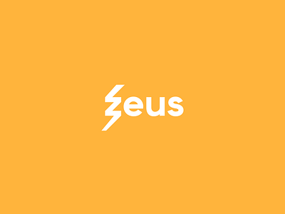 zeus logo blackorbitart branding colorful creative graphics design lightning logo minimalism typography vector vector graphics zeus