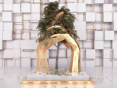 Hands and Trees 3d art 3d artist arab cover design digital egypt illustration manipulation social media