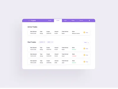 Cryptocurrency Trading Platform bitcoin blockchain crypto crypto exchange cryptocurrency digital currency ethereum exchange finance finance app minimal money money transfer uidesign uxdesign web app design web application web3 webdesign