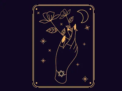 Do you feel the mystics? coverart design graphicdesign illustration illustrator linart linework vector witchcraft